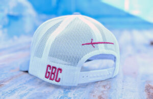 Blue Hose ball cap in gray back