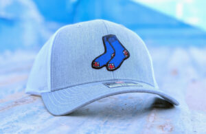 Blue Hose ball cap in gray front